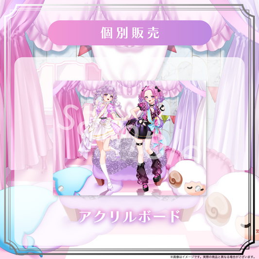 【入琉浪るか】【夢未ここあ】2周年記念アクリルボード